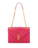 Monogram Small Matelasse Shoulder Bag, Lipstick