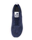 580 Deconstructed Suede Sneaker, Blue/Silver