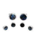 Lapis Cuff Links & Studs Set