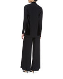 Cecil Lightweight Long-Sleeve Turtleneck, Black