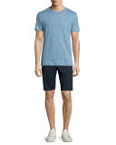 Koree Linen Melange Short-Sleeve T-Shirt, Electric