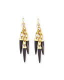 Shina Dark Horn Earrings