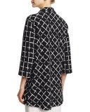 Gridlock Easy Shirt with Drama Buttons 