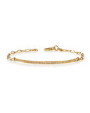 14k Gold Thin Diamond Bar Bracelet