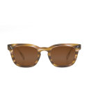 Avery Square Acetate Sunglasses, Matte Marais