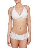 Arizona Low-Rise Lace Hotpants, White