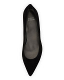 Poco Suede Kitten Heel Pump, Black