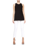 Seamed Tank, Black