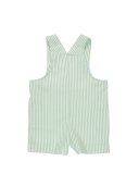 Striped Seersucker Golf Cart Overalls, Green, Size 3-24 Months