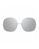 Rimless Oversized Square Sunglasses, White Gold