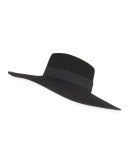 Fara Classic Felt Hat, Black
