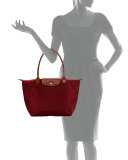 Le Pliage Large Shoulder Tote Bag, Garnet