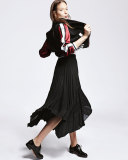 Plissé Point D'Esprit Handkerchief Skirt