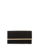 Milla Large Glitter Clutch Bag, Black