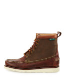 Sherman 1955 Leather Lace-Up Boot, Dark Tan