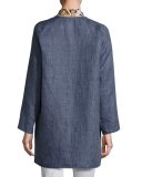 Berkeley Printed Topper Jacket, Double Cloth