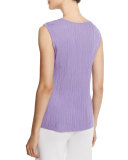 Textured Knit Tank, Wisteria, Petite 