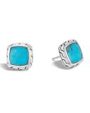 Classic Chain Turquoise Stud Earrings