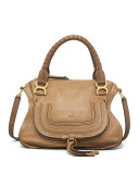 Marcie Medium Satchel Bag, Nut