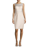 Lace Top Sheath Dress