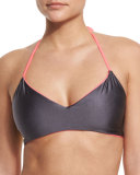 Zunzal Reversible Swim Top, Hot Pink