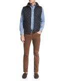 Hudson Lightweight Quilted Vest, Black