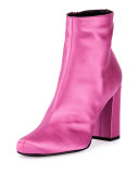 Babies Satin 90mm Ankle Boot, Rose Tropical
