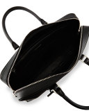 Saffiano Zip-Around Briefcase, Black (Nero)