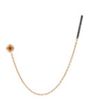 Lumiere Black Diamond Stud & Chain Earring