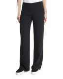 Side-Zip Twill Trousers