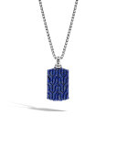 Men's Batu Lapis Lazuli Dog Tag Necklace