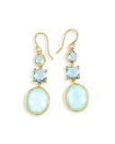 18K Rock Candy Three-Drop Earrings in Waterfall