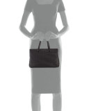 Intrecciato Medium Accordion Tote Bag, Black