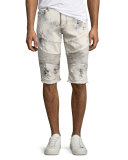 Geno Moto Distressed Denim Cutoff Shorts, Bronx