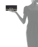 Milla Large Glitter Clutch Bag, Black
