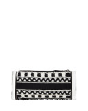Soft Lara Embroidered Clutch Bag, Black Multi
