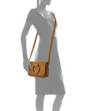 Eddie Besace Suede Serpent Shoulder Bag, Brown