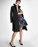 Sleeveless Printed Envers Fit-&-Flare Dress