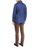 Norfolk Lightweight Quilted Jacket, Pacific