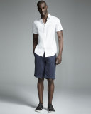 Sylvain Short-Sleeve Shirt, White