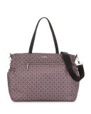 Printed Diaper Bag, Gray