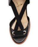 Tribuli Lace-Up Red Sole Wedge Sandal