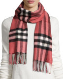 Giant-Check Cashmere Scarf