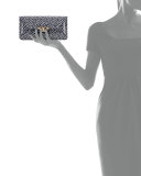 Gigi Patent Clutch Bag, Nautical Dot Print