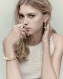 Flamenco 18k Filigree Pearl Tip Earrings