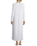 Vittoria Long-Sleeve Long Gown, Off White