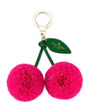 cherry key fob/handbag charm, multi