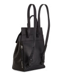 Pilot II Leather Backpack, Black
