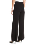 Terena Admiral Crepe Tailored Wide-Leg Pants