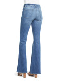 Heather High-Waist Boot-Cut Jeans, Leonard